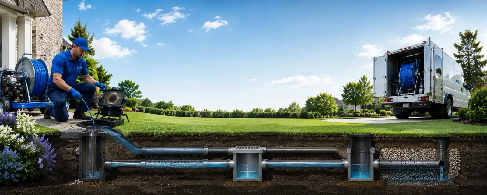 Outdoor drain cleaning information for York, ND